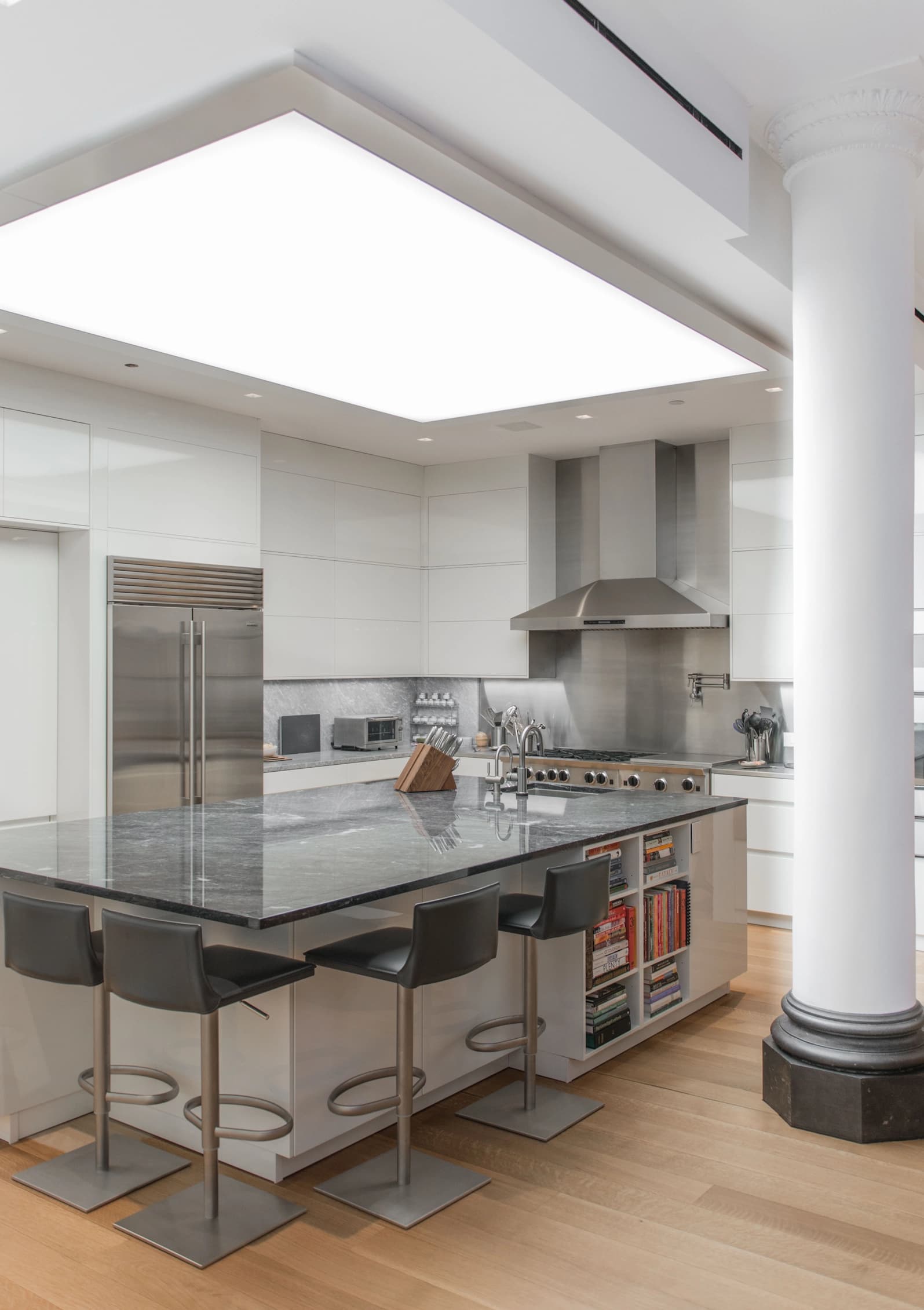 Kitchen with stone countertops